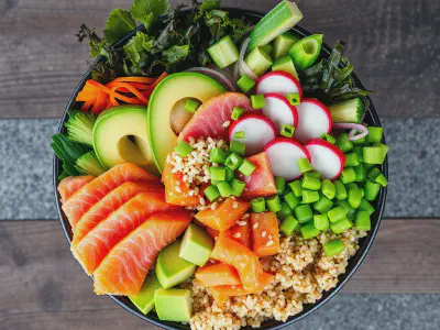 Delicious Healthy Poke Bowl Ingredients & Nutrition Facts